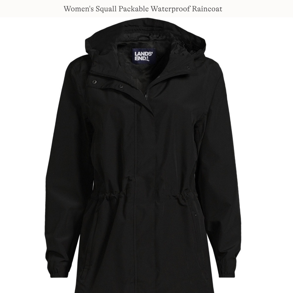 Lands End Women’s Squall Waterproof Raincoat